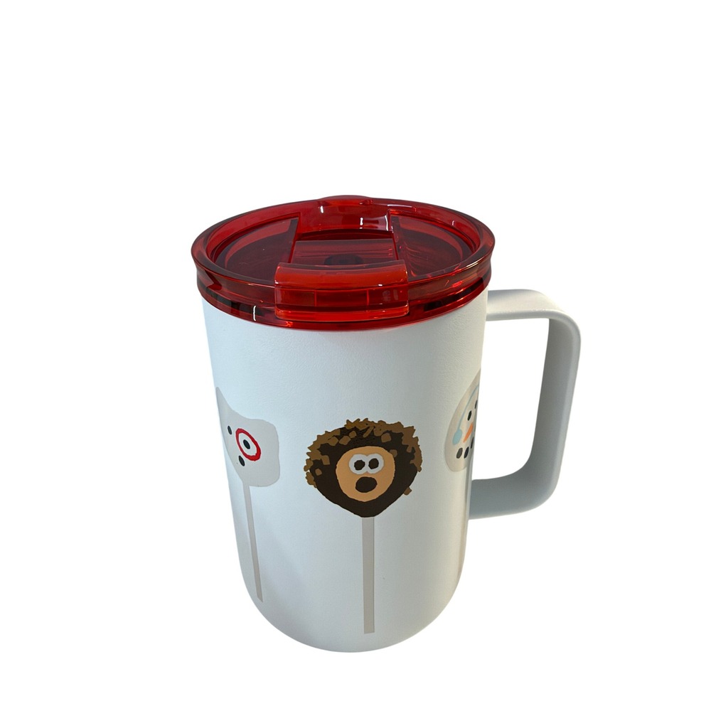 Target x Starbucks Cake Pop Ceramic Travel Mug Red Lid NWT